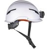 Klein Tools Safety Helmet, Type-2, Non-Vented Class E, with Rechargeable Headlamp 60525